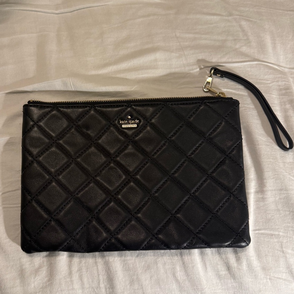 Kate spade quilted clutch